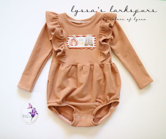 Fall Romper Size 2T RTS