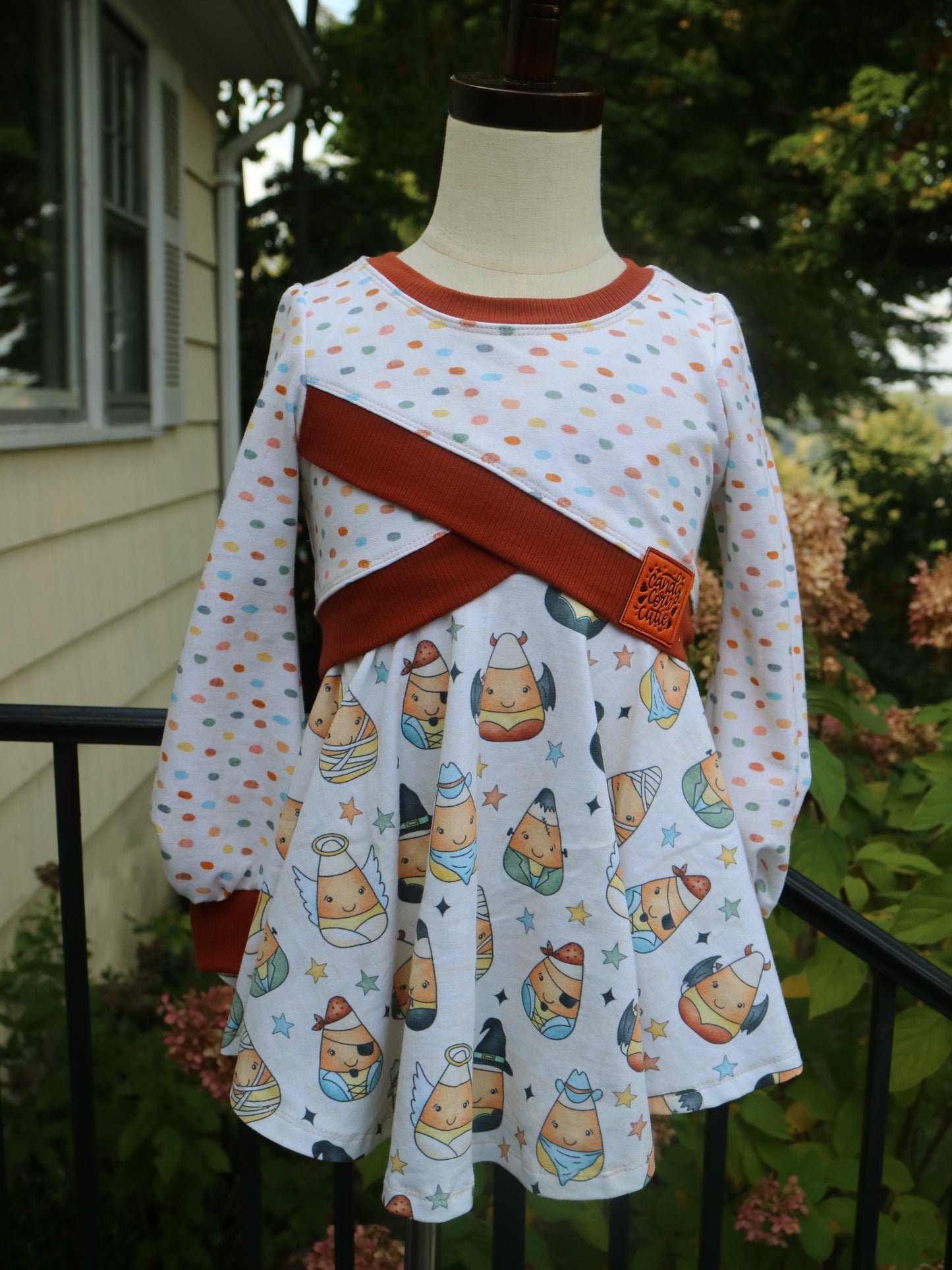 RTS Candy Corn Cutie Dress Set - Size 3T