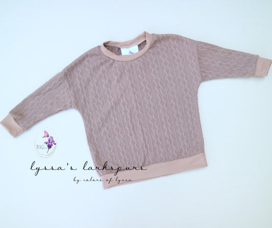 Cable Knit Dolman Sweater