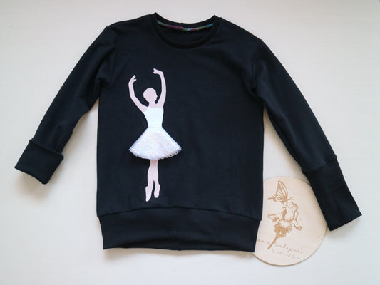 RTS White Ballerina Pullover GWM 6-9 yrs